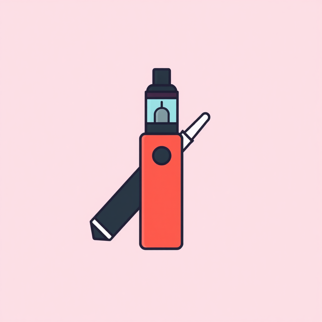 flat icon of a vape pen device