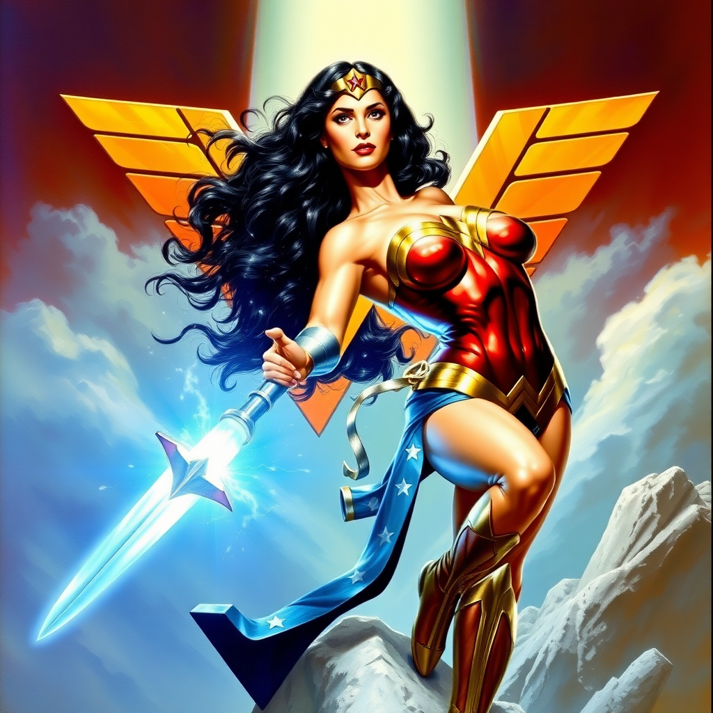 Wonder Woman reimagined by Boris Vallejo