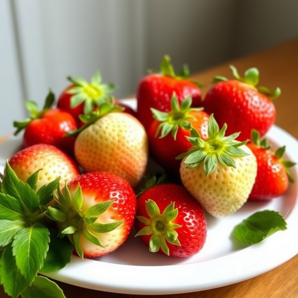 tropical bliss strawberries fraises white strawberries