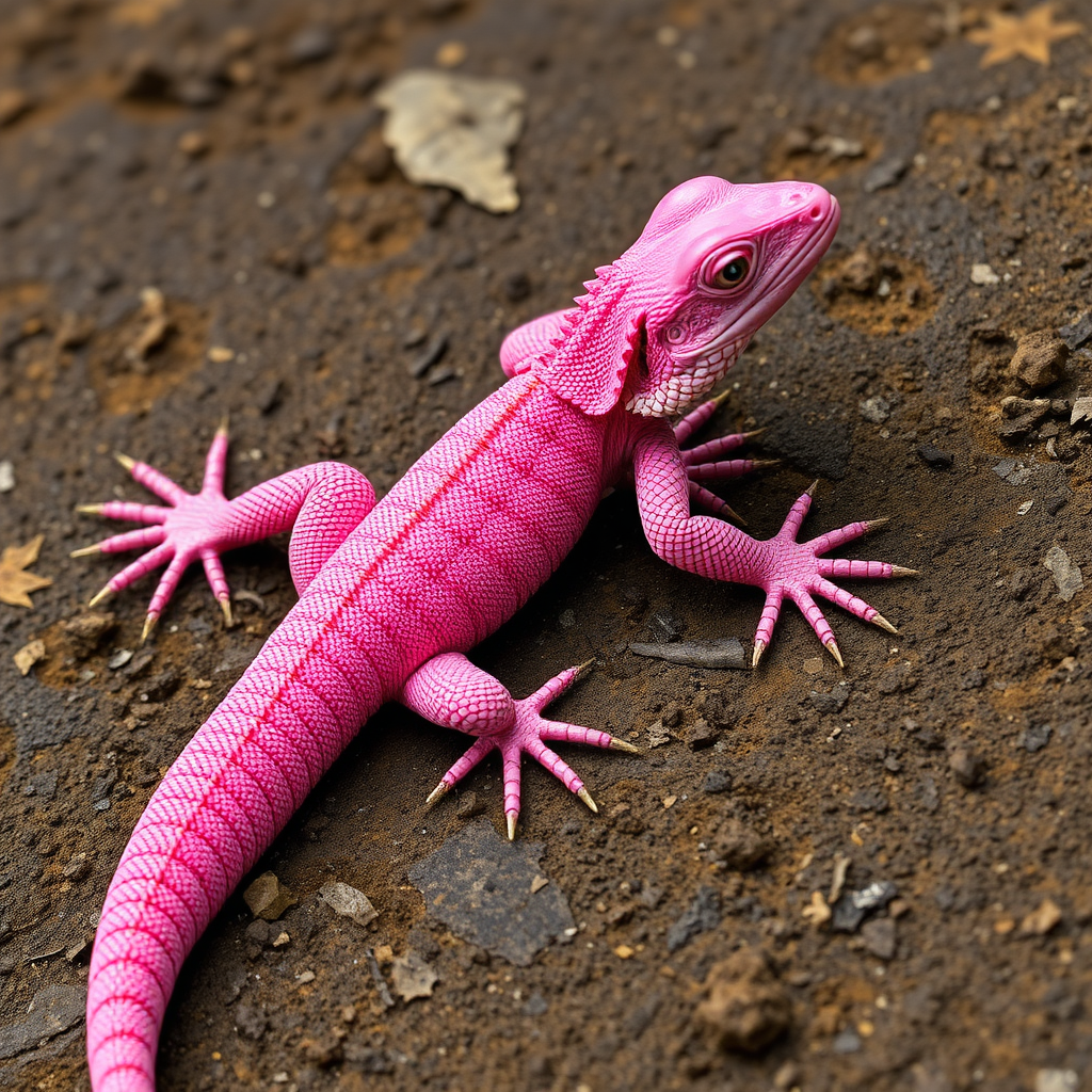 pink lizard