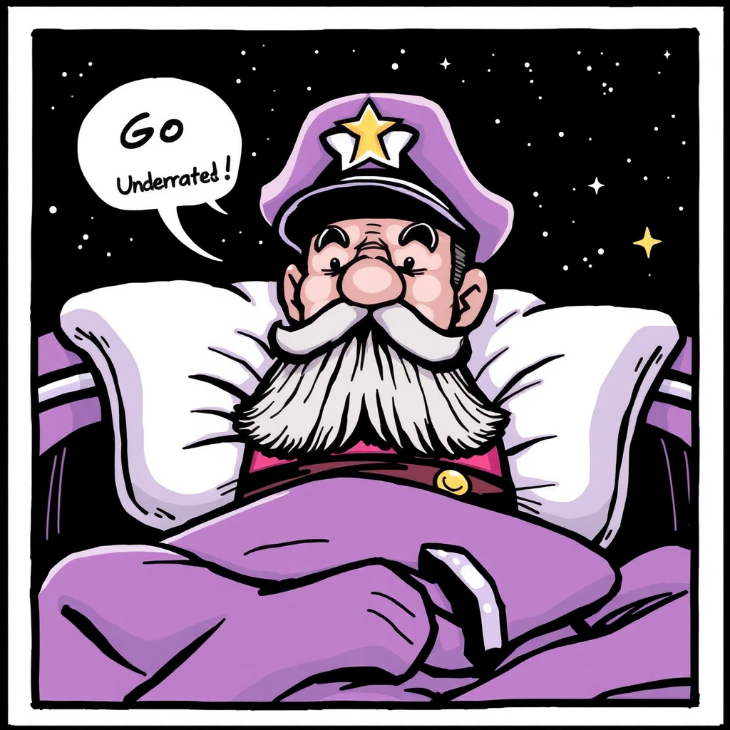 Comic: Captain Underrated "Go to sleep!"