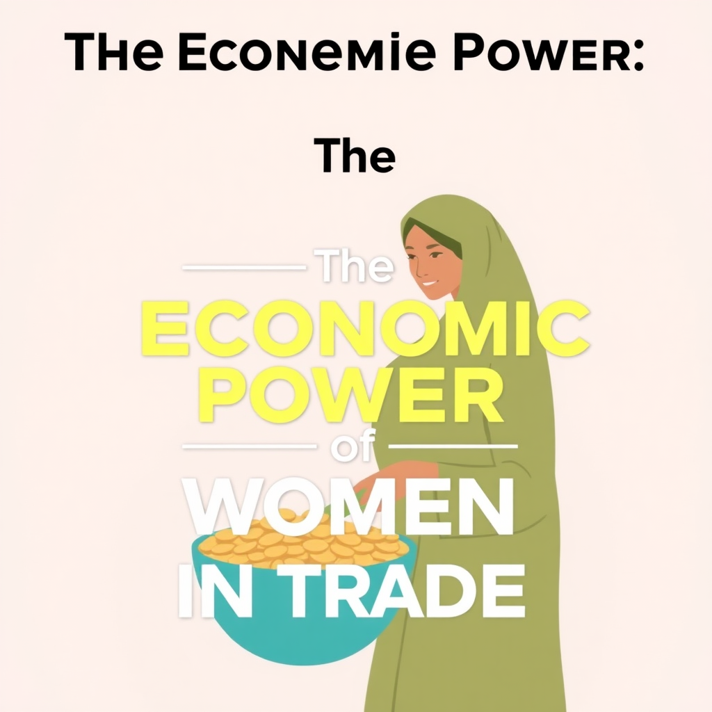 an image depicting The Economic Power of Women in Trade without the text in the image