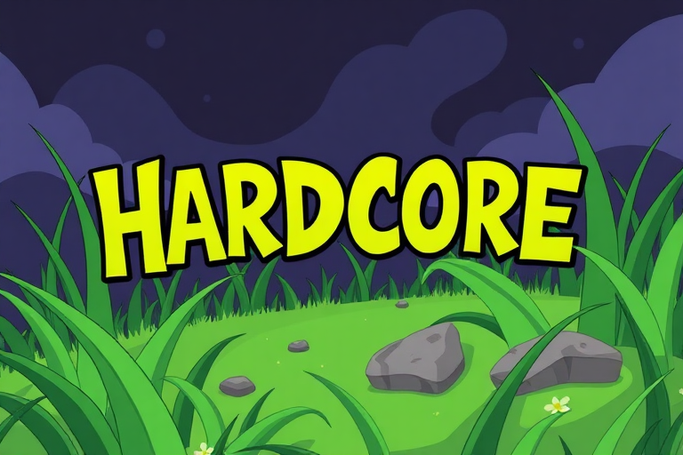 Grass Hardcore cartoon title card.