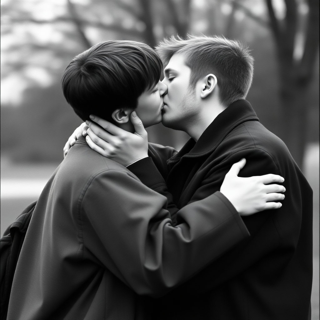 Columbine Dylan Klebold and Eric Harris kissing