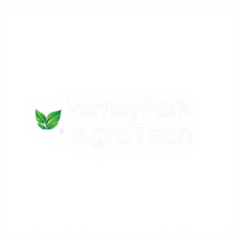 To create a visually striking and memorable logo for "VerneyPark-AgroTech," the design should reflect innovation, sustainability, and the forward-thinking nature of agricultural technology. The logo should evoke a sense of growth, connection with nature, and cutting-edge solutions.

Incorporating natural elements like leaves, crops, or a subtle depiction of the earth can symbolize the agricultural focus, while sleek, modern lines or abstract shapes can highlight the technology aspect. The typography should be clean and contemporary, with "VerneyPark" standing strong and distinguished, while "AgroTech" can be presented in a way that reflects innovation—perhaps with a futuristic font or stylized design.

A color palette inspired by nature, such as earthy greens, blues, or rich browns, can create a connection to the agricultural world, balanced with a hint of metallic or tech-inspired hues to convey modernity and innovation. The overall logo should merge the concepts of tradition and technology, representing VerneyPark-AgroTech’s role in revolutionizing agriculture while staying rooted in the environment.