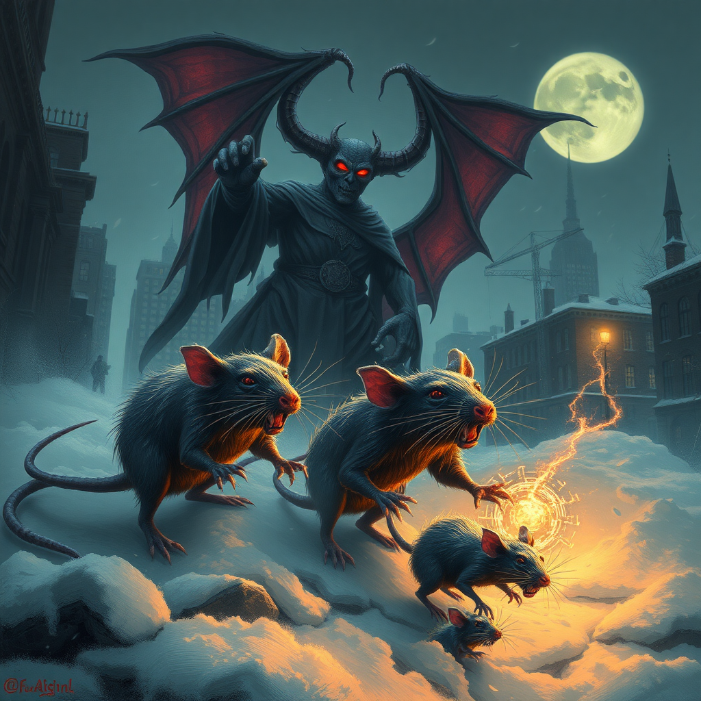 Demon rats invading Boston, Satan, blizzard, ancient aliens, conspiracy theories