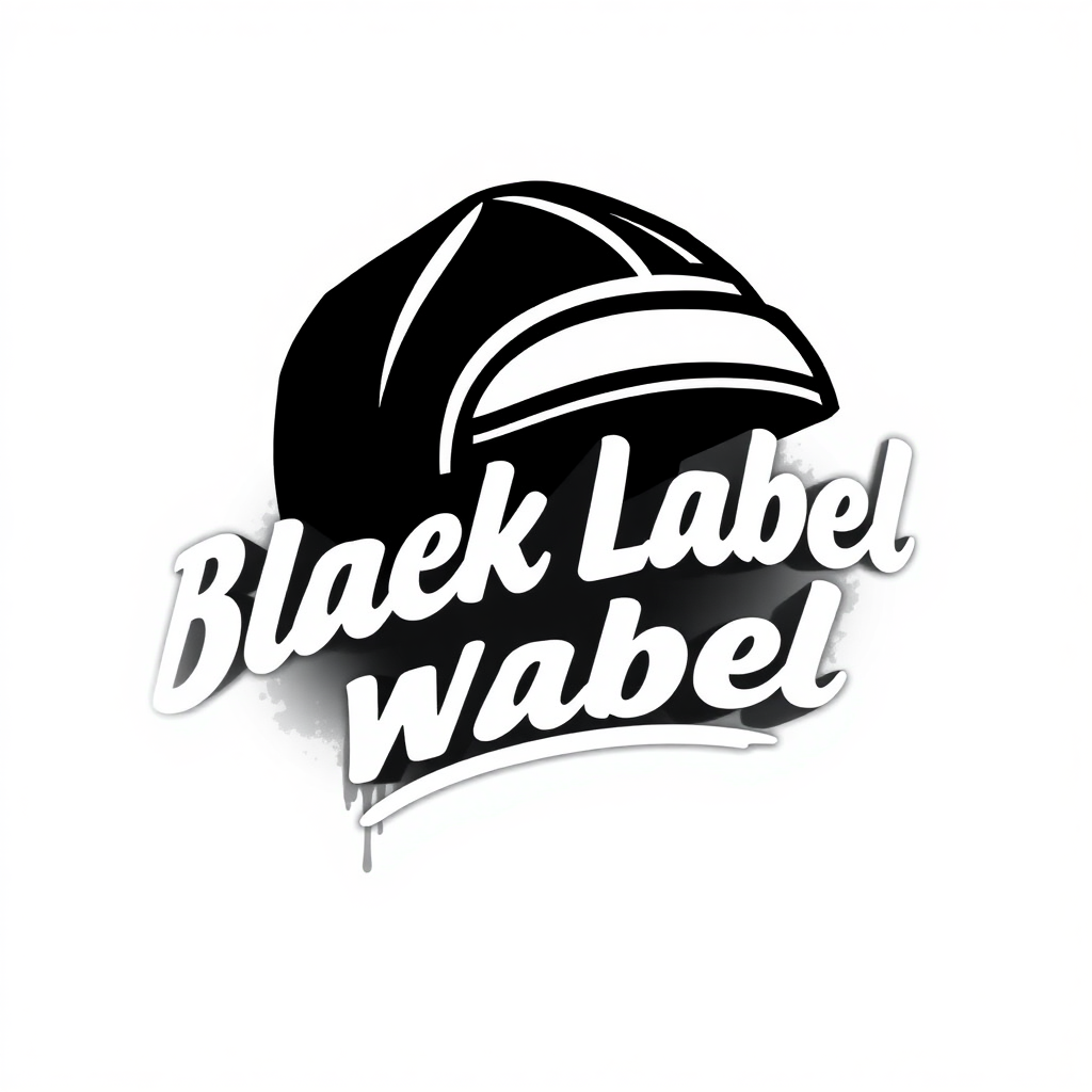 A logo design for a street wear clothing brand 'Black Label Wear'