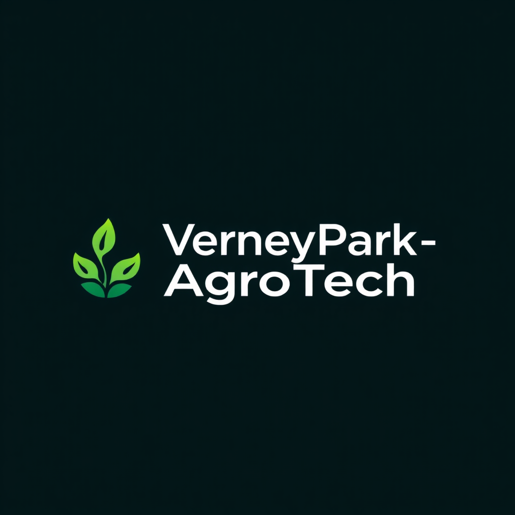 To create a visually striking and memorable logo for "VerneyPark-AgroTech," the design should reflect innovation, sustainability, and the forward-thinking nature of agricultural technology. The logo should evoke a sense of growth, connection with nature, and cutting-edge solutions.

Incorporating natural elements like leaves, crops, or a subtle depiction of the earth can symbolize the agricultural focus, while sleek, modern lines or abstract shapes can highlight the technology aspect. The typography should be clean and contemporary, with "VerneyPark" standing strong and distinguished, while "AgroTech" can be presented in a way that reflects innovation—perhaps with a futuristic font or stylized design.

A color palette inspired by nature, such as earthy greens, blues, or rich browns, can create a connection to the agricultural world, balanced with a hint of metallic or tech-inspired hues to convey modernity and innovation. The overall logo should merge the concepts of tradition and technology, representing VerneyPark-AgroTech’s role in revolutionizing agriculture while staying rooted in the environment.