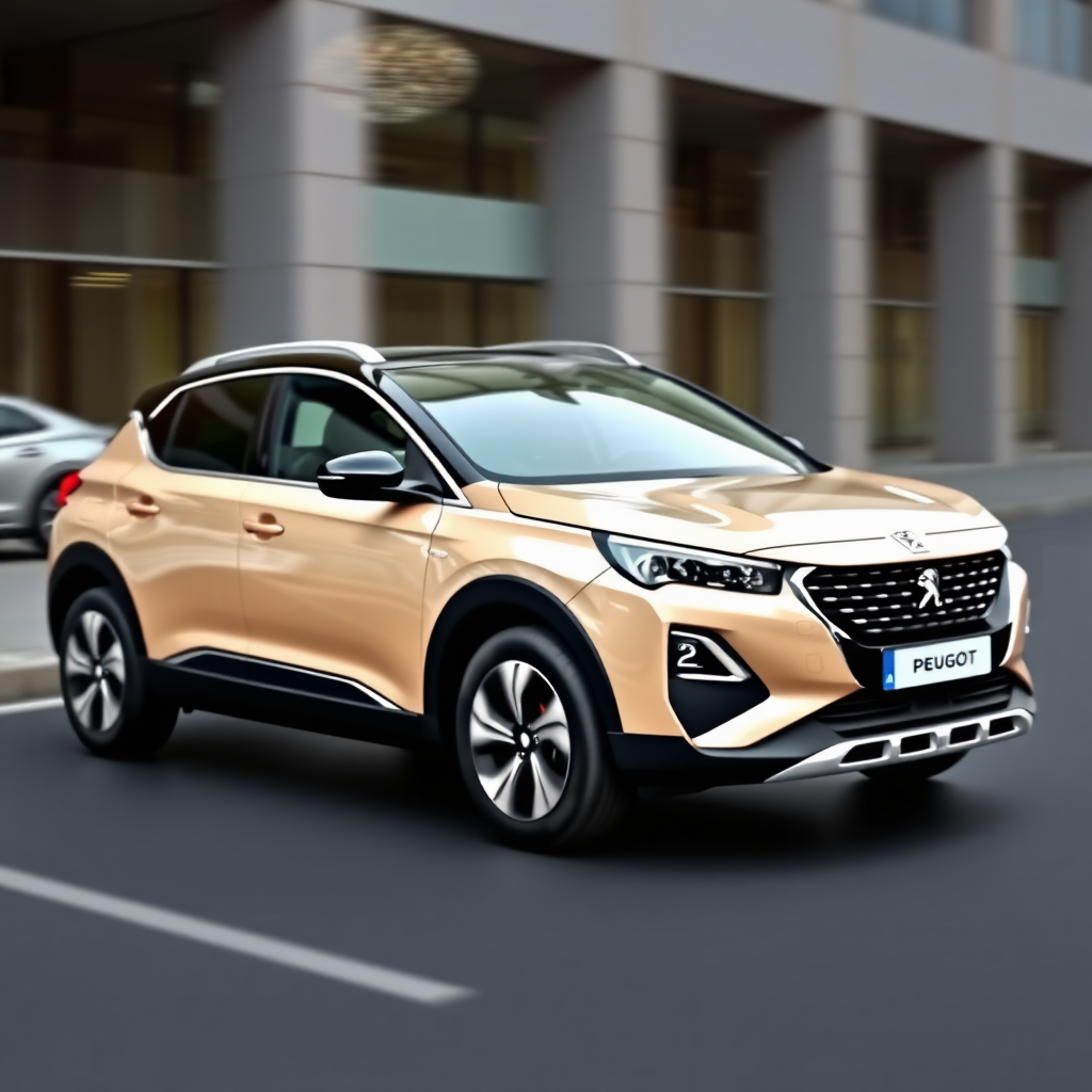 New Peugeot 3008 beige color