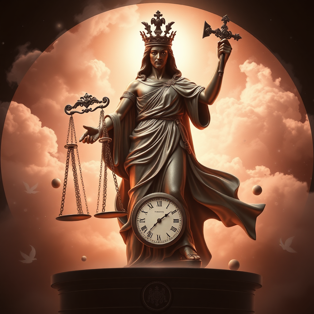 the personification of time as judge