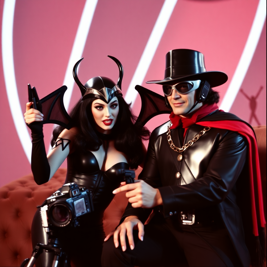 Vampirella with Buck Rogers on his TV show from the 70s. HD DSLR