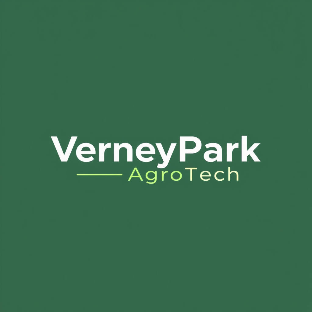 To create a visually striking and memorable logo for "VerneyPark-AgroTech," the design should reflect innovation, sustainability, and the forward-thinking nature of agricultural technology. The logo should evoke a sense of growth, connection with nature, and cutting-edge solutions.

Incorporating natural elements like leaves, crops, or a subtle depiction of the earth can symbolize the agricultural focus, while sleek, modern lines or abstract shapes can highlight the technology aspect. The typography should be clean and contemporary, with "VerneyPark" standing strong and distinguished, while "AgroTech" can be presented in a way that reflects innovation—perhaps with a futuristic font or stylized design.

A color palette inspired by nature, such as earthy greens, blues, or rich browns, can create a connection to the agricultural world, balanced with a hint of metallic or tech-inspired hues to convey modernity and innovation. The overall logo should merge the concepts of tradition and technology, representing VerneyPark-AgroTech’s role in revolutionizing agriculture while staying rooted in the environment.