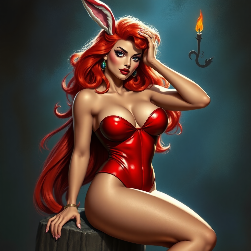 Imagine: if Frank Frazetta had originally painted Jessica Rabbit in HD DSLR