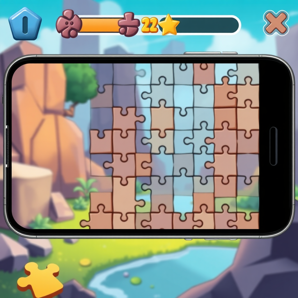 mobile puzzle game background