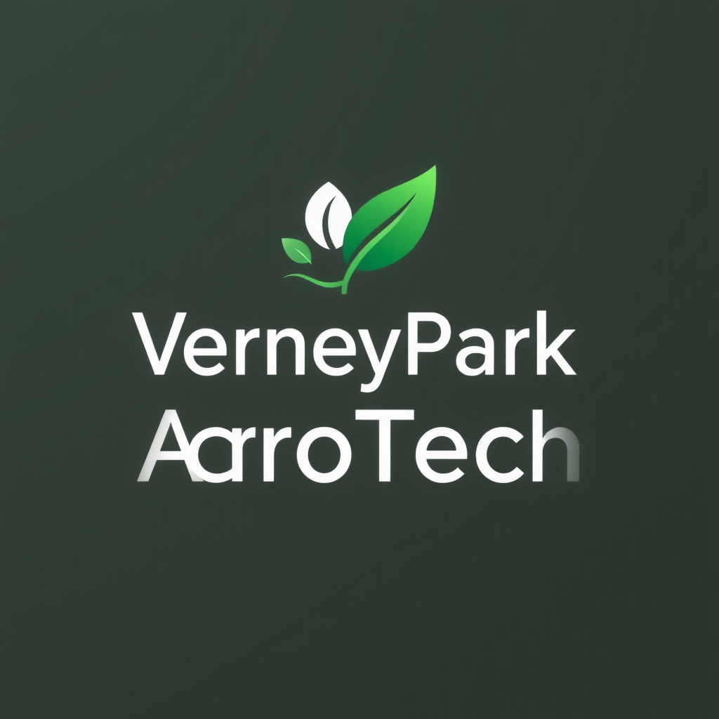 To create a visually striking and memorable logo for "VerneyPark-AgroTech," the design should reflect innovation, sustainability, and the forward-thinking nature of agricultural technology. The logo should evoke a sense of growth, connection with nature, and cutting-edge solutions.

Incorporating natural elements like leaves, crops, or a subtle depiction of the earth can symbolize the agricultural focus, while sleek, modern lines or abstract shapes can highlight the technology aspect. The typography should be clean and contemporary, with "VerneyPark" standing strong and distinguished, while "AgroTech" can be presented in a way that reflects innovation—perhaps with a futuristic font or stylized design.

A color palette inspired by nature, such as earthy greens, blues, or rich browns, can create a connection to the agricultural world, balanced with a hint of metallic or tech-inspired hues to convey modernity and innovation. The overall logo should merge the concepts of tradition and technology, representing VerneyPark-AgroTech’s role in revolutionizing agriculture while staying rooted in the environment.