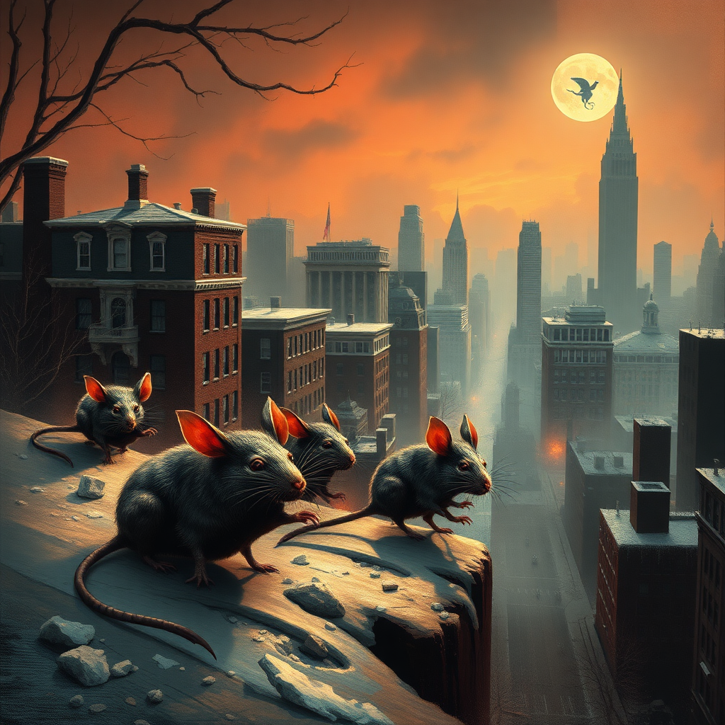 Demon rats invading Boston, Satan, blizzard, ancient aliens