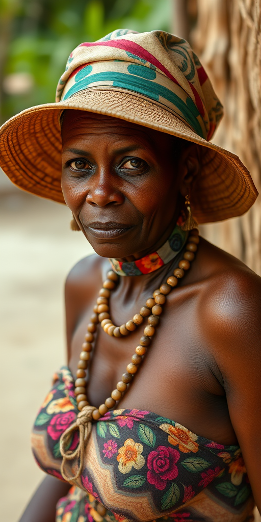 Haiti woman, nude