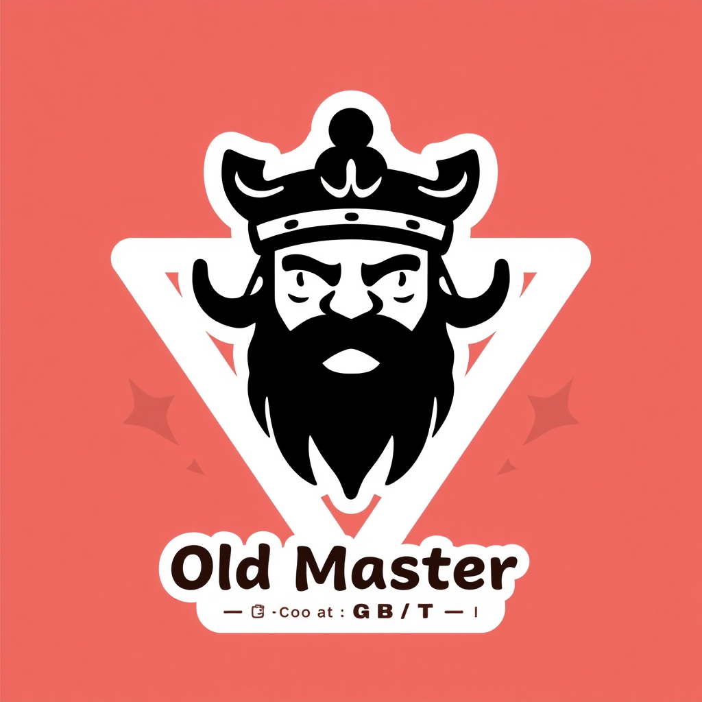 Draw a logo for a Chinese "Old Master" fast food restaurant.