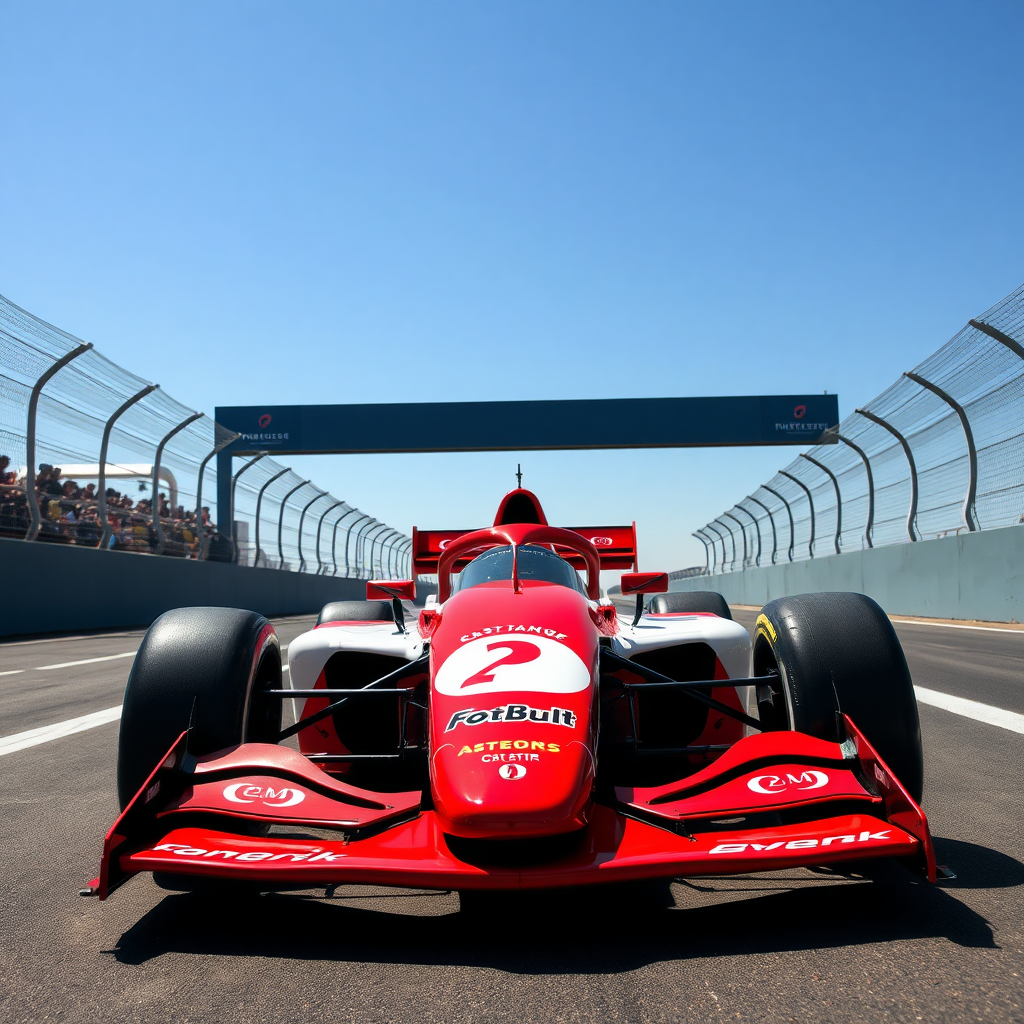 f1 car in clear sky