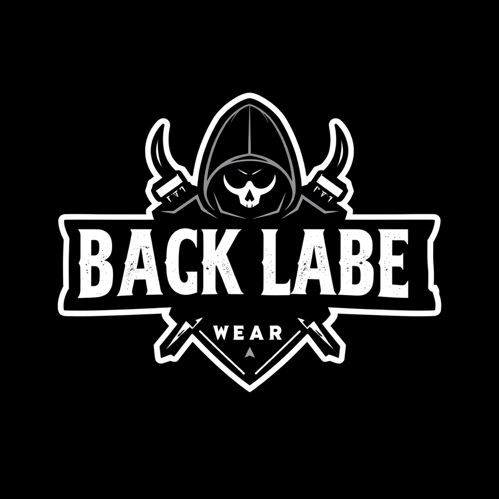 A logo design for a street wear clothing brand 'Black Label Wear'. Include details that are about passion, honor, etc.