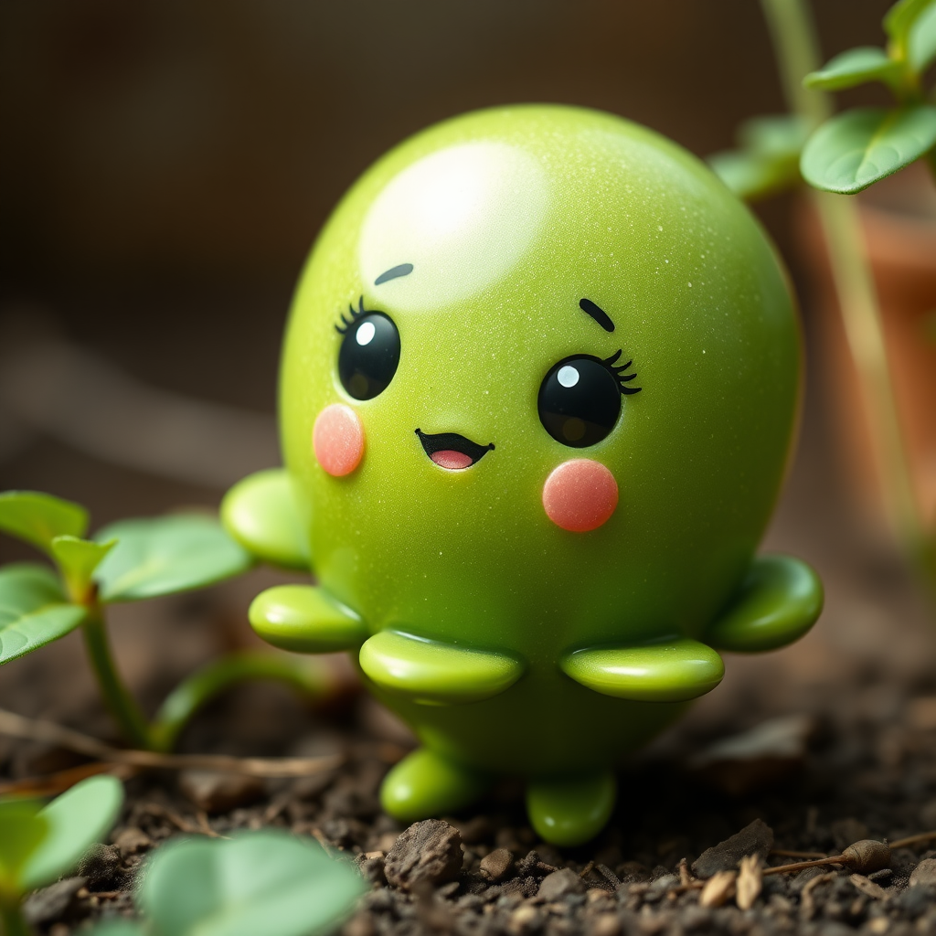 cute green object