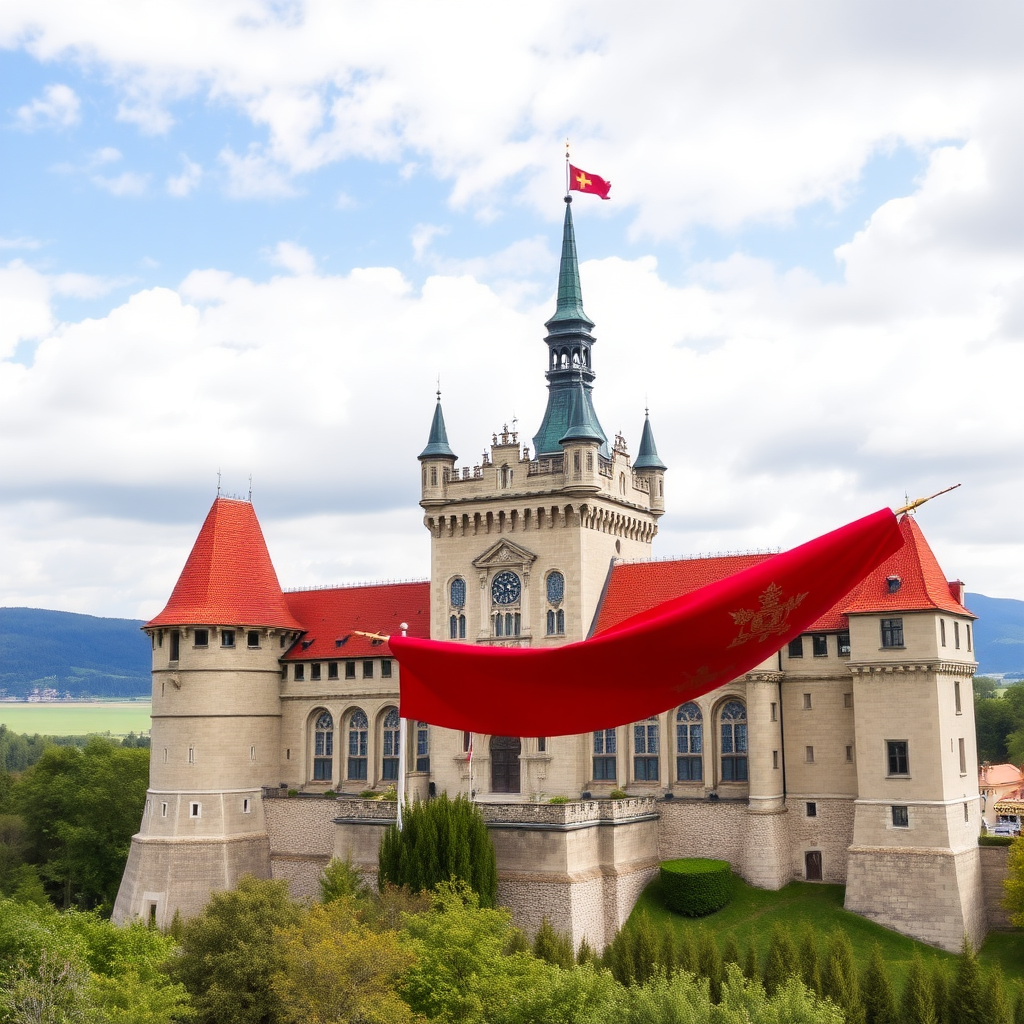 The flag of Hohenzollern Castle