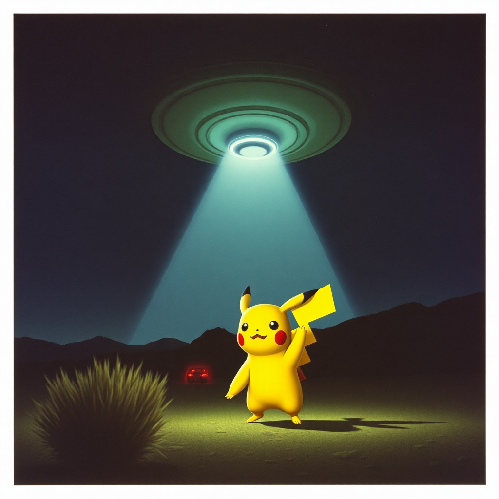 real photo 1983 alien abduction nevada skies pikachu revenge