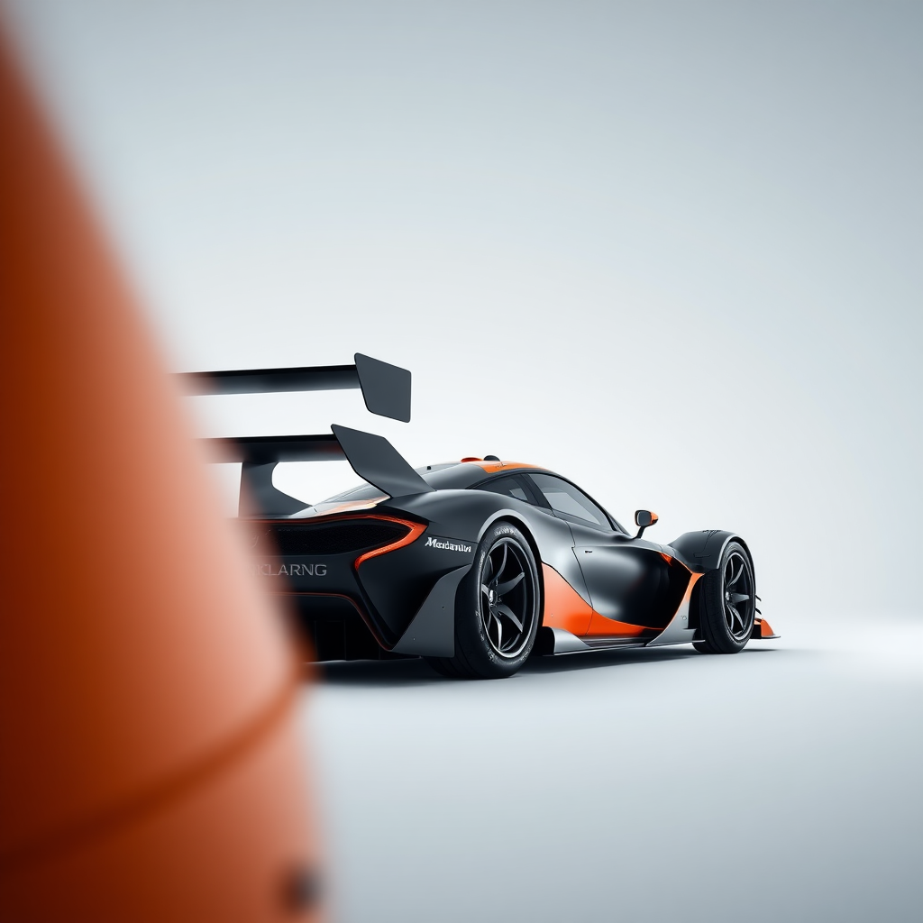 f1 mclaren car photoshoot from side