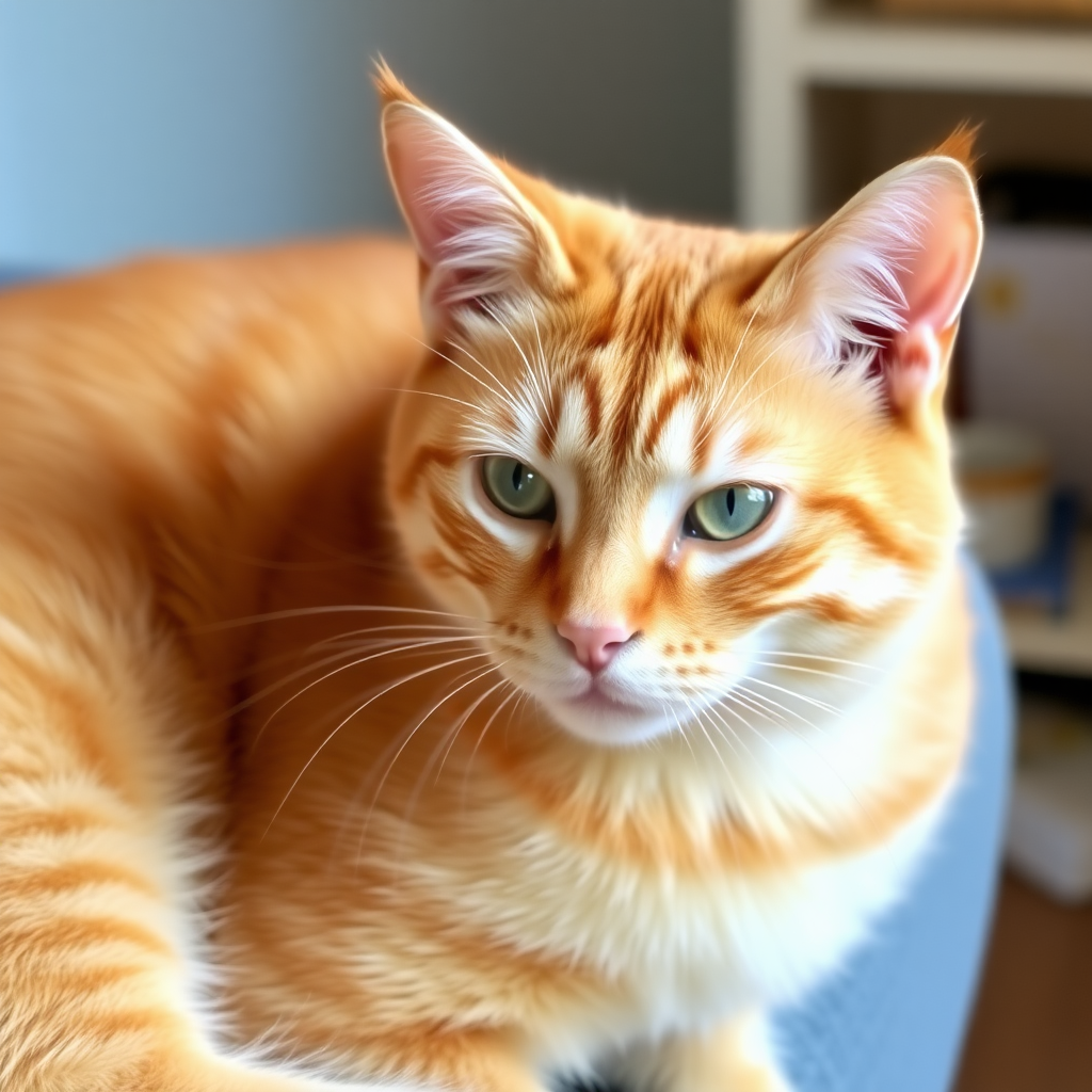 A lovely orange cat