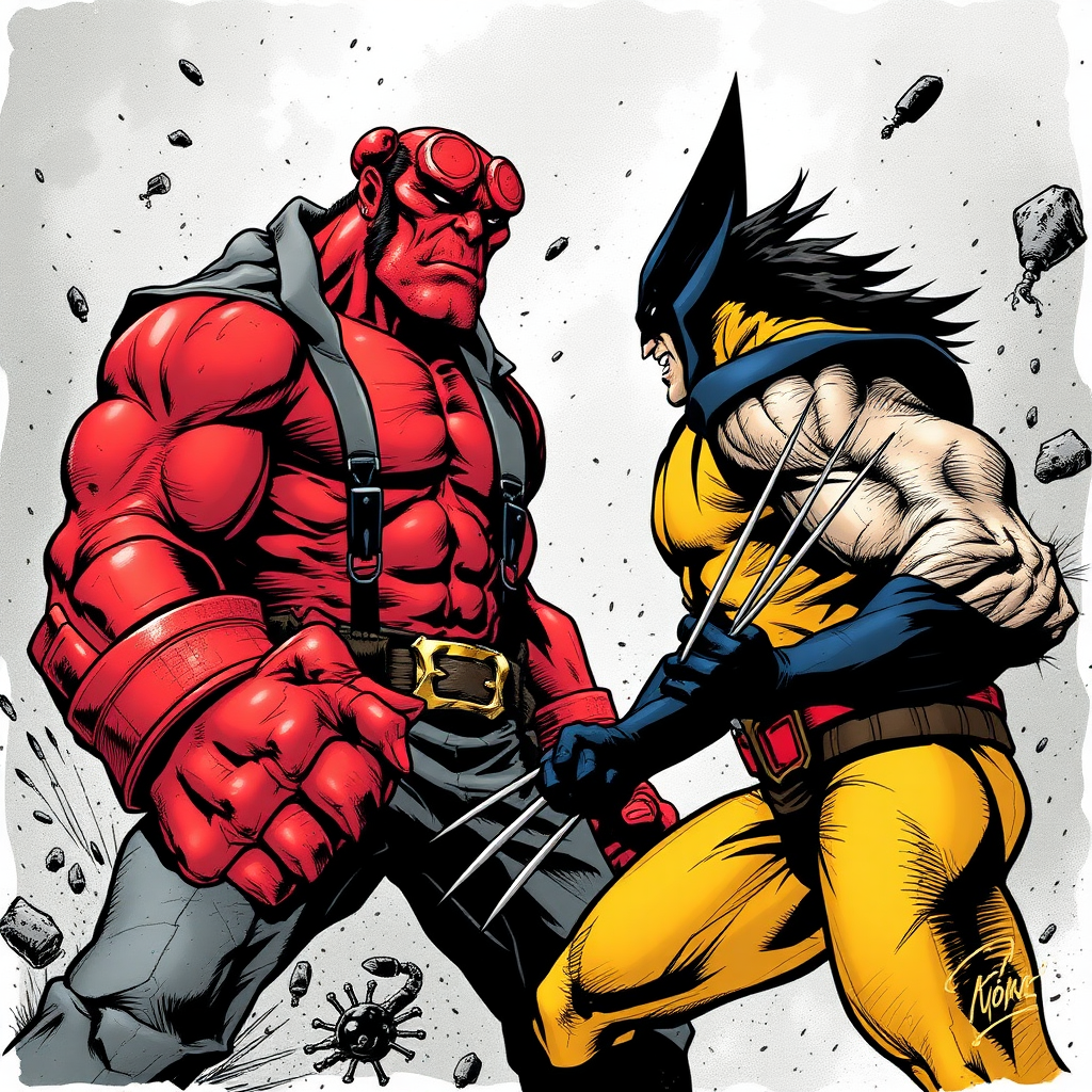 Hellboy vs Wolverine