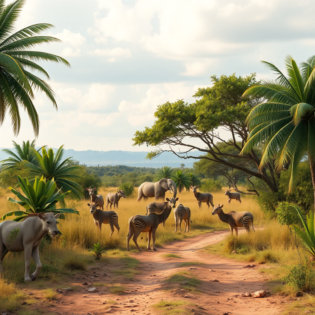 realistic tropical savanna 8K