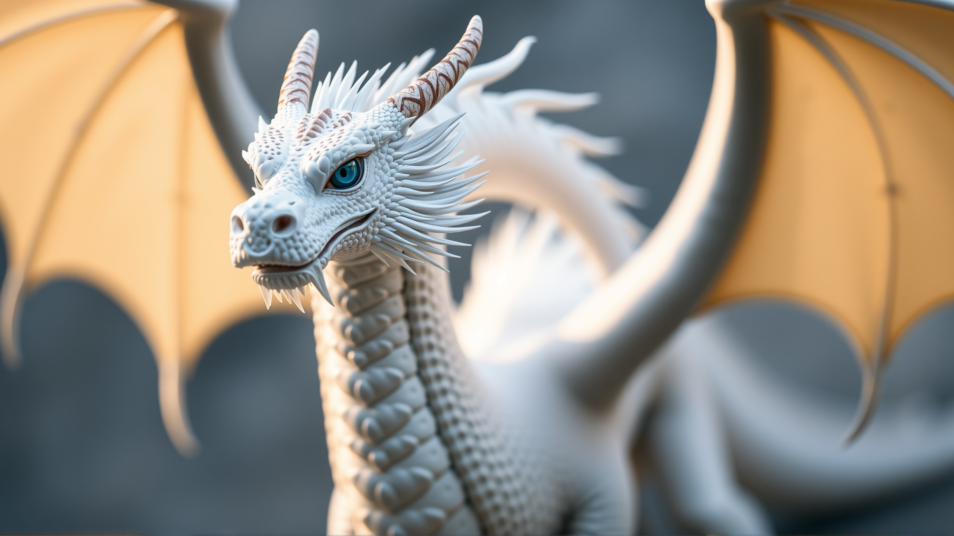 photo, blue-eyes white dragon, full body