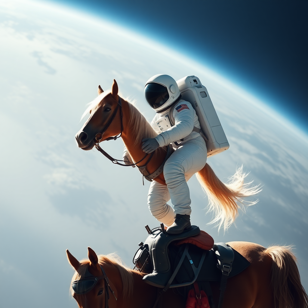 astronaut on horse