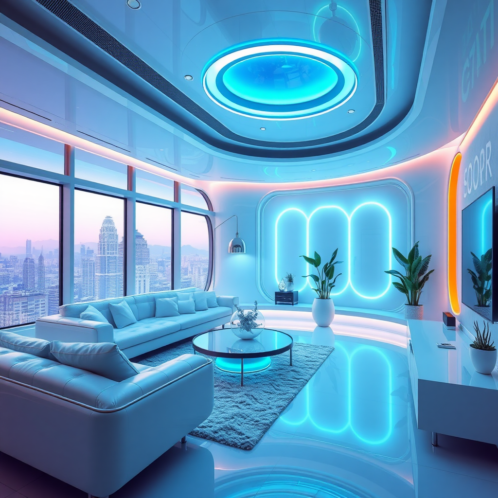 futuristic smart home