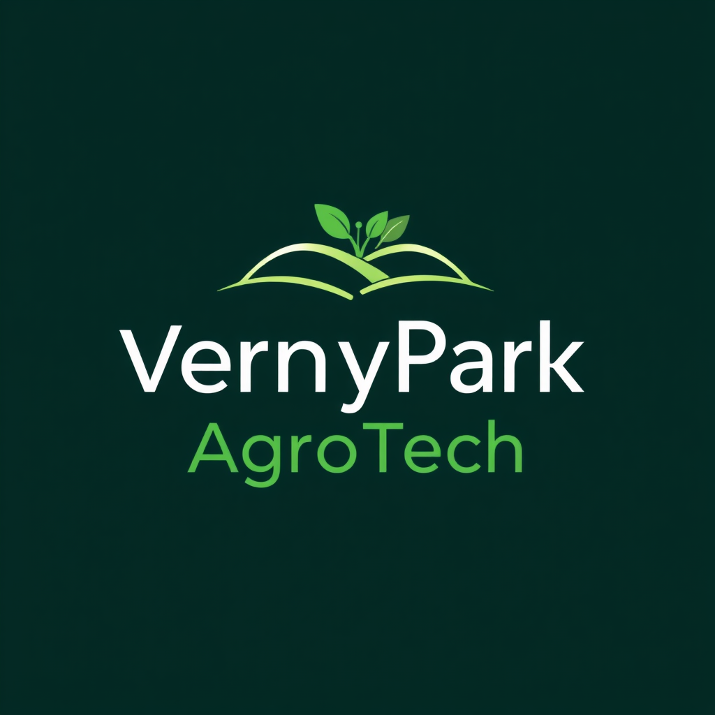 To create a visually striking and memorable logo for "VerneyPark-AgroTech," the design should reflect innovation, sustainability, and the forward-thinking nature of agricultural technology. The logo should evoke a sense of growth, connection with nature, and cutting-edge solutions.

Incorporating natural elements like leaves, crops, or a subtle depiction of the earth can symbolize the agricultural focus, while sleek, modern lines or abstract shapes can highlight the technology aspect. The typography should be clean and contemporary, with "VerneyPark" standing strong and distinguished, while "AgroTech" can be presented in a way that reflects innovation—perhaps with a futuristic font or stylized design.

A color palette inspired by nature, such as earthy greens, blues, or rich browns, can create a connection to the agricultural world, balanced with a hint of metallic or tech-inspired hues to convey modernity and innovation. The overall logo should merge the concepts of tradition and technology, representing VerneyPark-AgroTech’s role in revolutionizing agriculture while staying rooted in the environment.