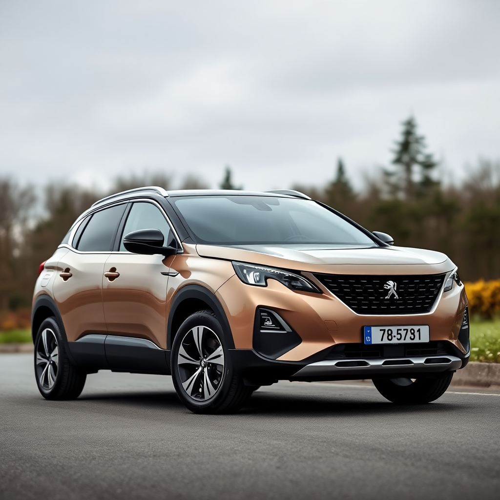 New Peugeot 3008 dark beige color