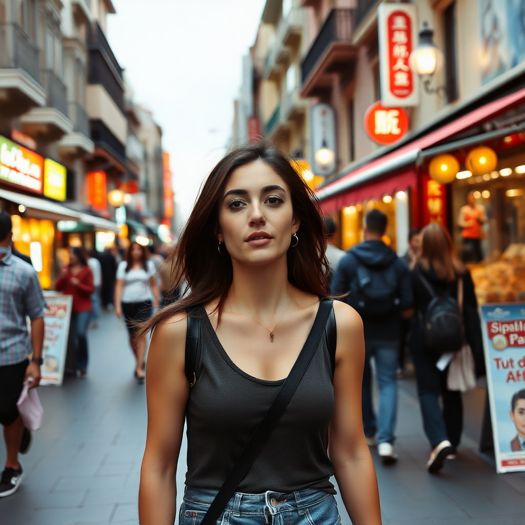 Hazal Kaya, walking street