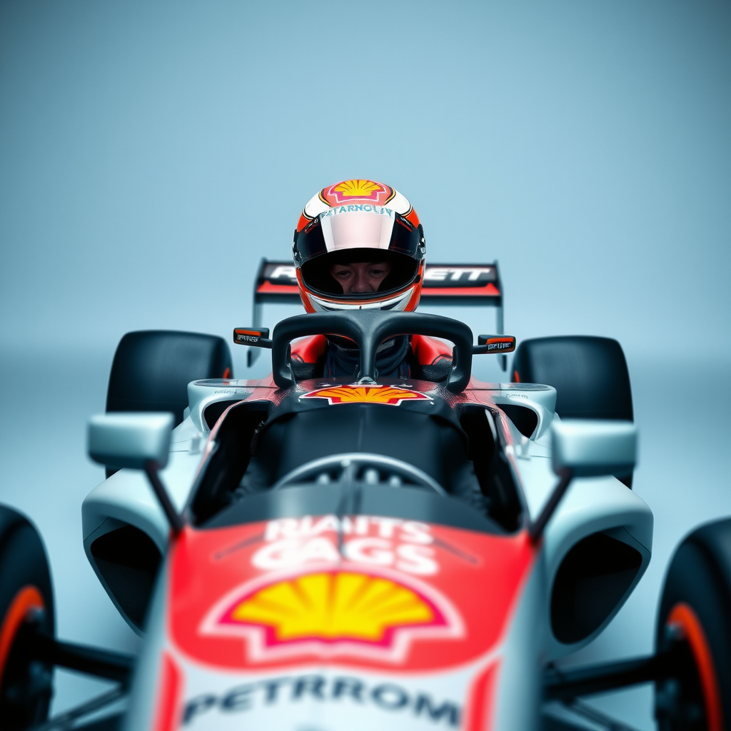 f1 racer photoshoot