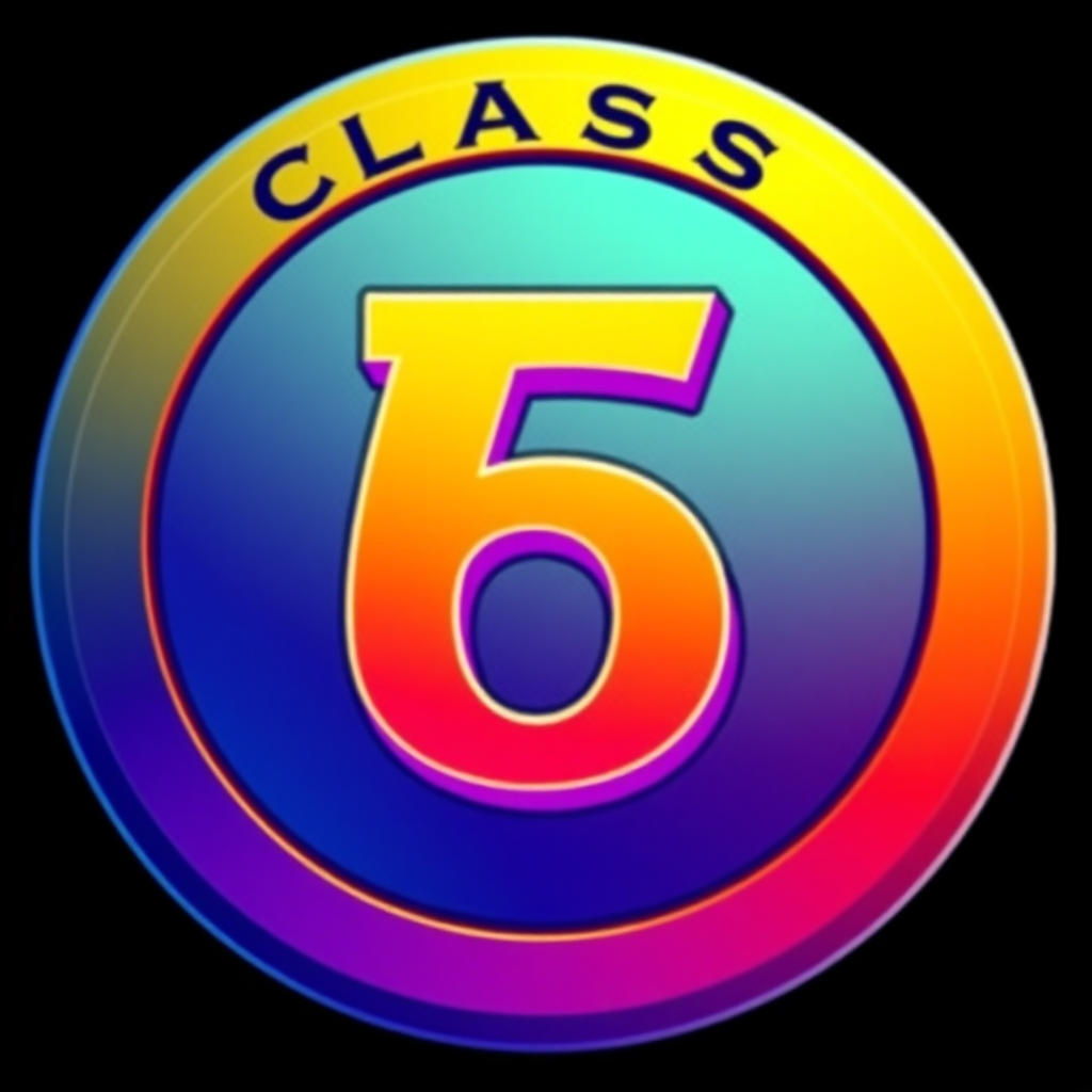 The class emblem features the element "6", is circular, and is vibrant.