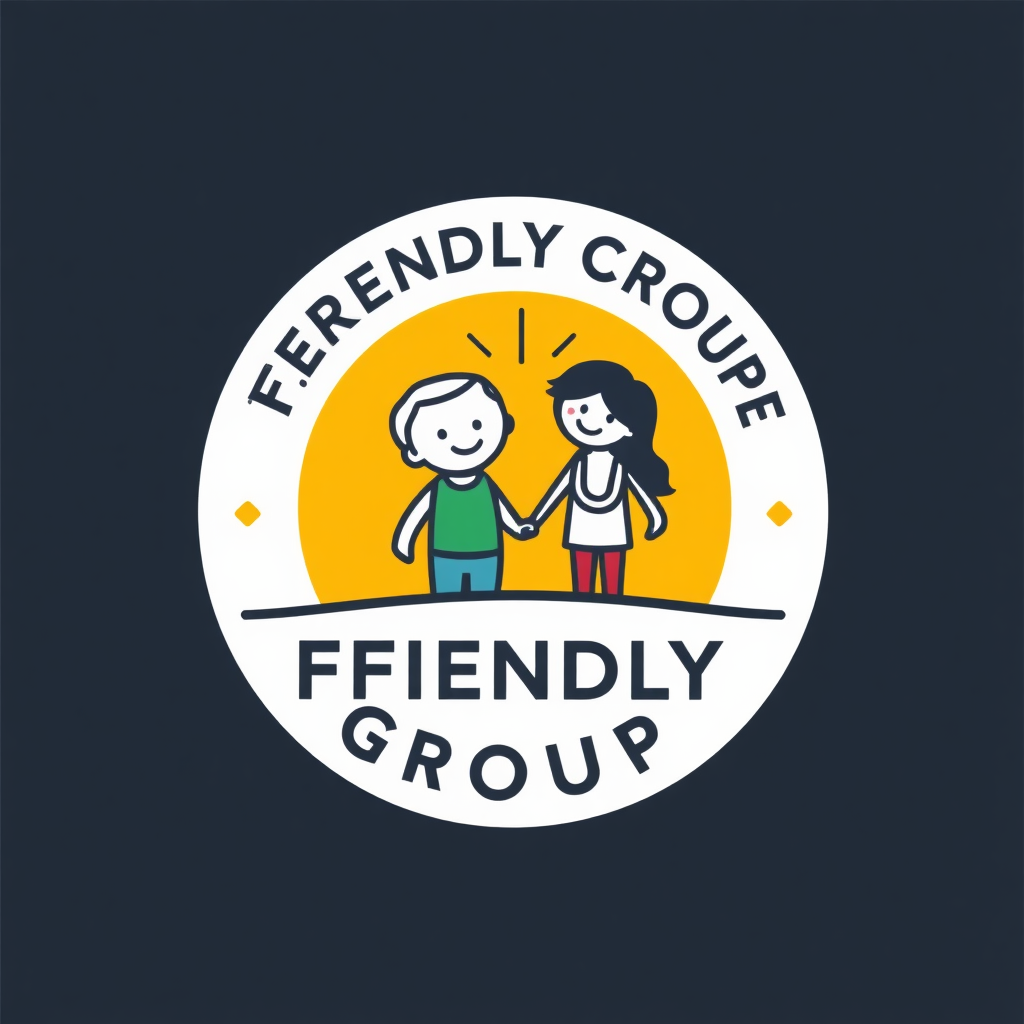 circle logo for friendly group