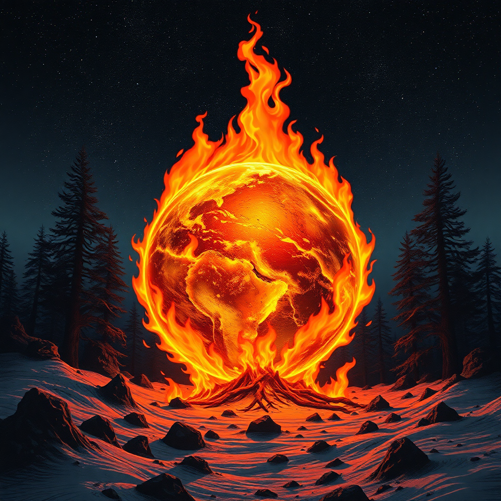 The whole Earth is on fire.