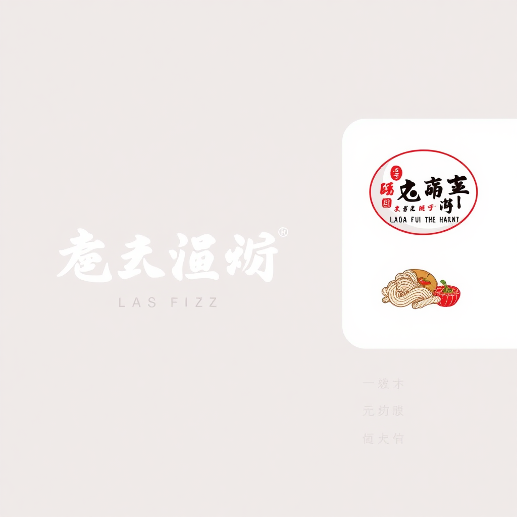 Design a logo for the Lao Fu Zi fast food restaurant. The store name in Chinese is 老夫子.