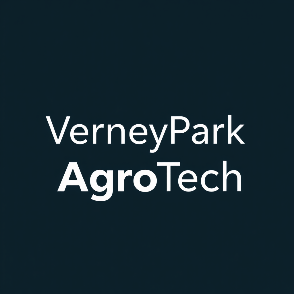 To create a visually striking and memorable logo for "VerneyPark-AgroTech," the design should reflect innovation, sustainability, and the forward-thinking nature of agricultural technology. The logo should evoke a sense of growth, connection with nature, and cutting-edge solutions.

Incorporating natural elements like leaves, crops, or a subtle depiction of the earth can symbolize the agricultural focus, while sleek, modern lines or abstract shapes can highlight the technology aspect. The typography should be clean and contemporary, with "VerneyPark" standing strong and distinguished, while "AgroTech" can be presented in a way that reflects innovation—perhaps with a futuristic font or stylized design.

A color palette inspired by nature, such as earthy greens, blues, or rich browns, can create a connection to the agricultural world, balanced with a hint of metallic or tech-inspired hues to convey modernity and innovation. The overall logo should merge the concepts of tradition and technology, representing VerneyPark-AgroTech’s role in revolutionizing agriculture while staying rooted in the environment.