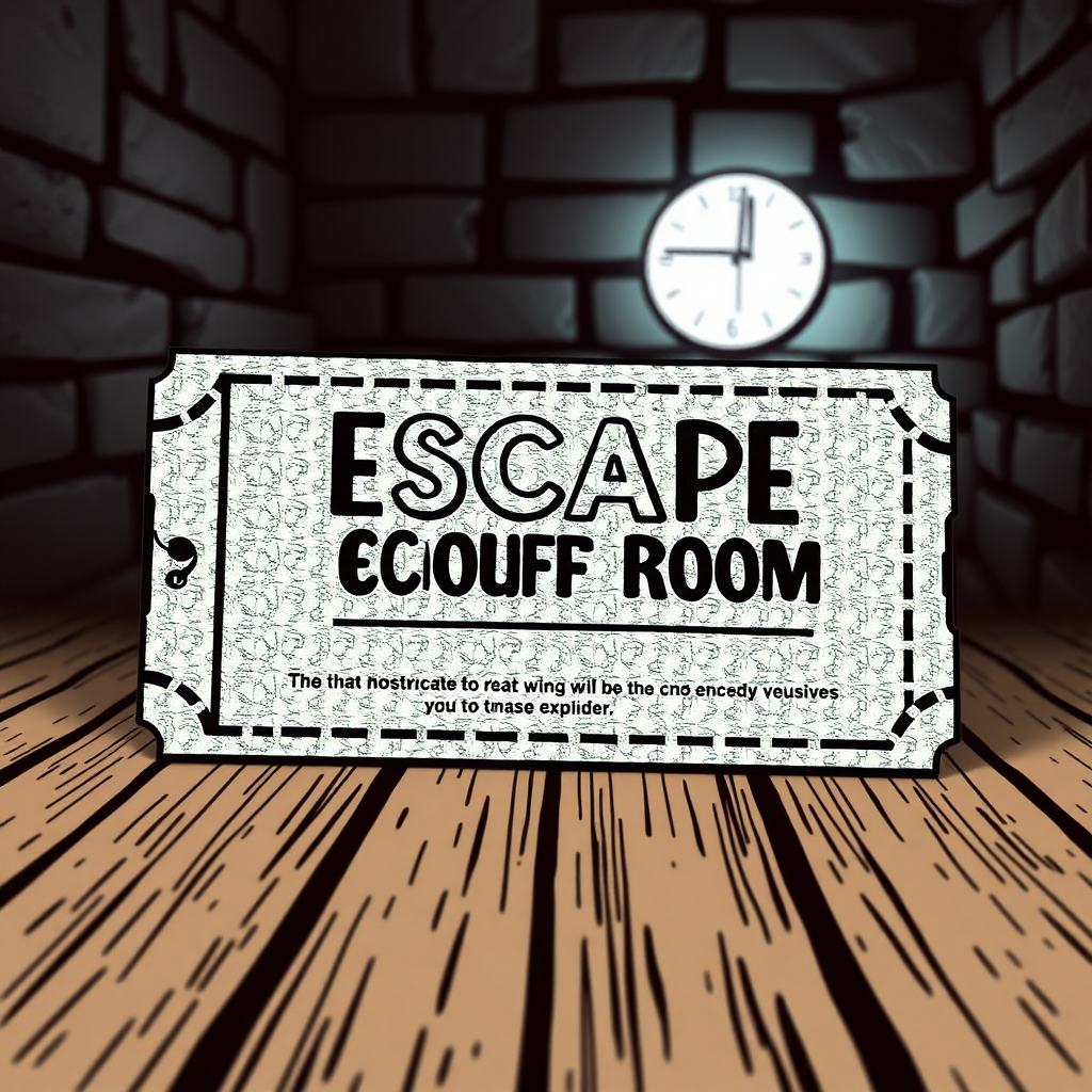 A coupon for an "escape room"