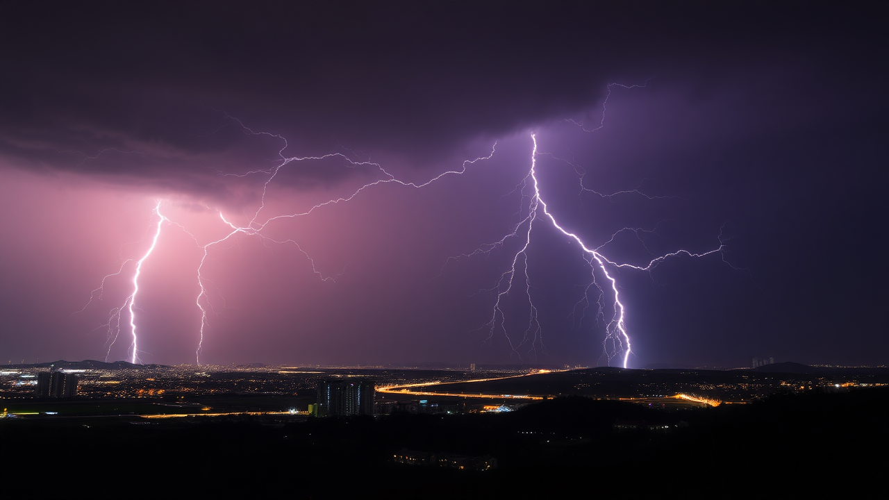 photo, lightning