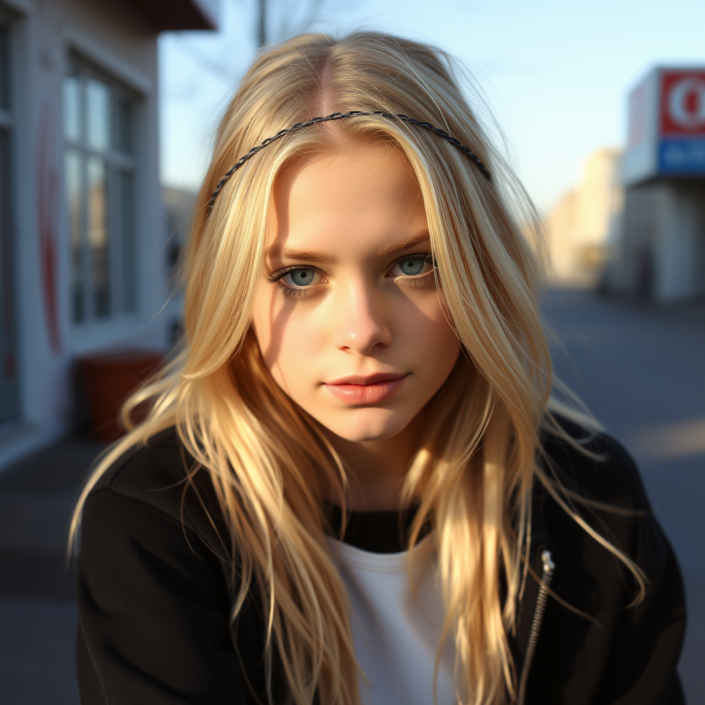 blonde teen girl