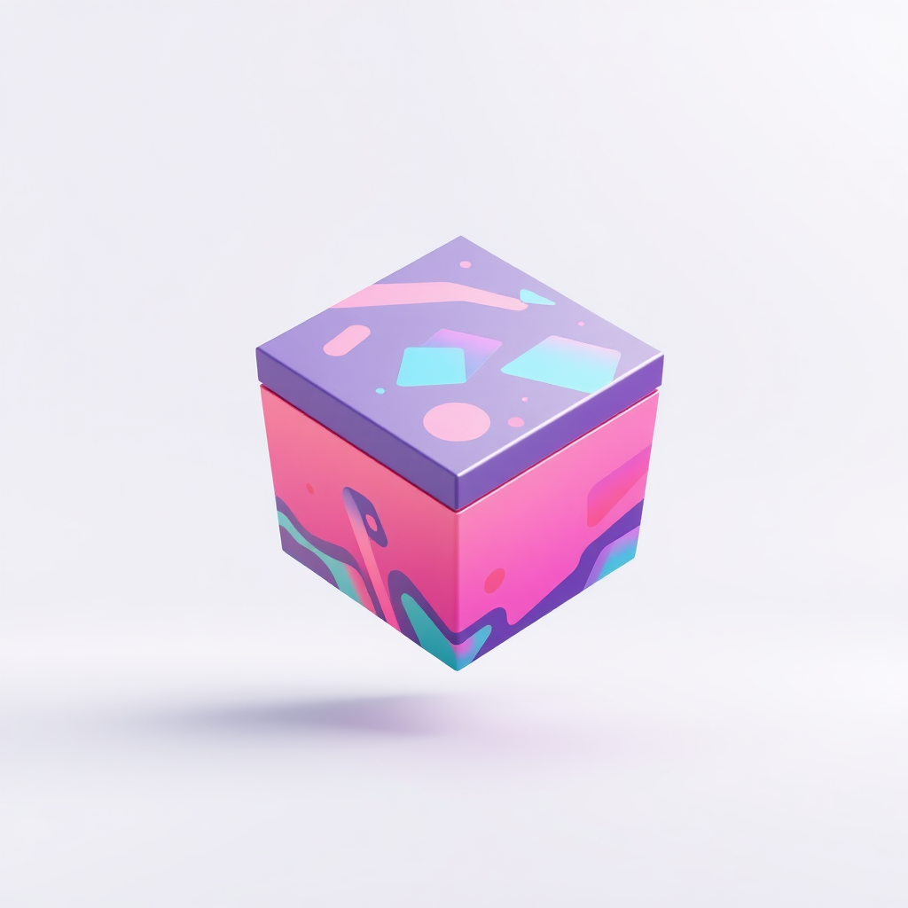 Unique Box Packaging Design. 3d Animation. Vibrant