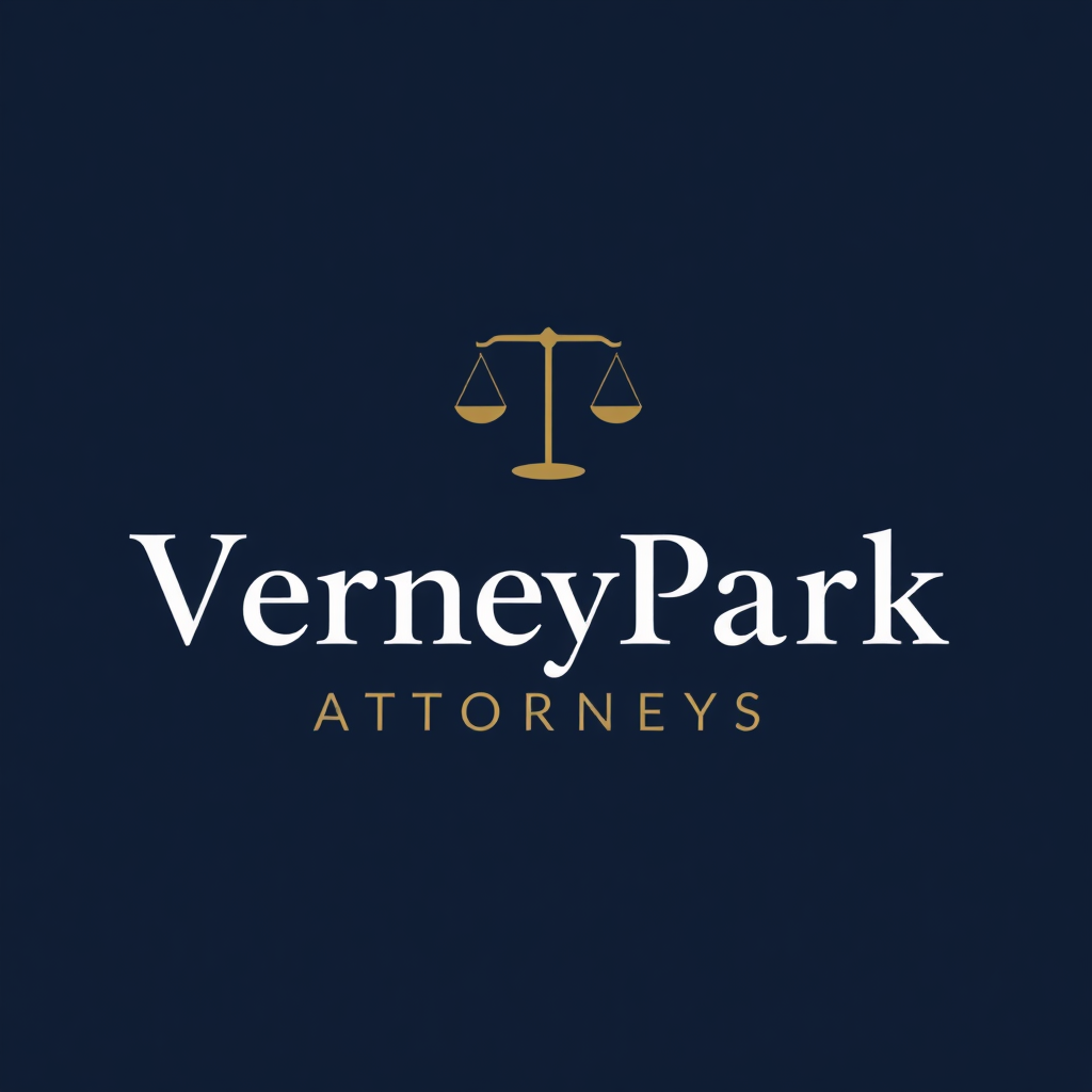 To design a captivating logo for "VerneyPark Attorneys," the focus should be on creating a visual identity that reflects professionalism, trust, and sophistication. The logo should embody the qualities of a reputable law firm while conveying a sense of strength, reliability, and elegance.

Consider incorporating symbols that evoke the legal field, such as a balanced scale or a shield, subtly integrated to represent justice and protection. The typography should be sleek, modern, and refined, with a font that communicates both authority and approachability. A neutral or classic color palette—perhaps deep navy, rich gray, or a muted gold—can add to the sense of prestige and timelessness.

"VerneyPark" can stand out as a unified wordmark, with "Attorneys" placed below or beside it in a complementary but slightly understated font, allowing the firm’s name to take center stage. The overall design should strike a balance between tradition and contemporary style, ensuring it feels modern yet established, instilling confidence in clients and partners alike.