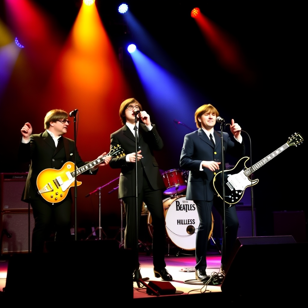 a beatles tribute band in concert