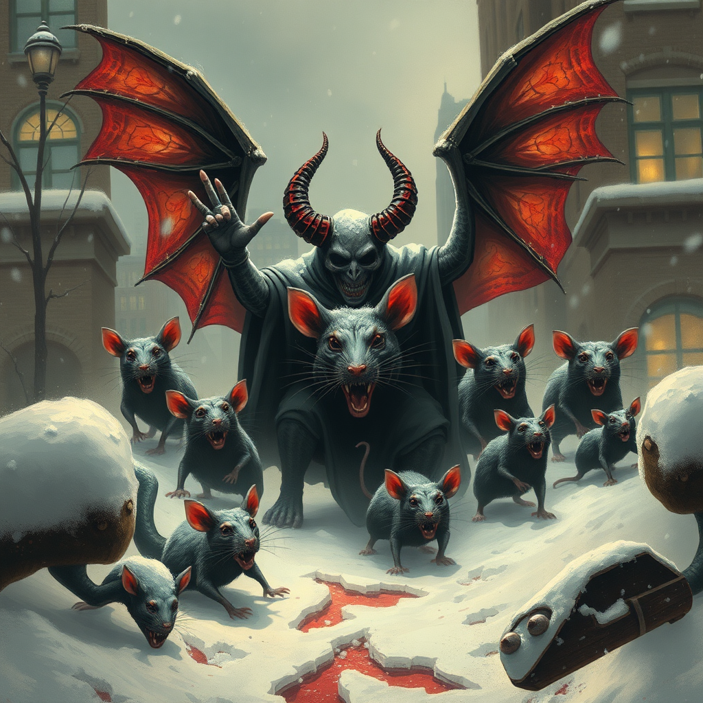 Demon rats invading Boston, Satan, blizzard, ancient aliens, conspiracy theories, cryptid